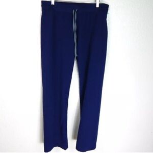 Figs Women's Navy Blue Scrub Pants with Drawstring